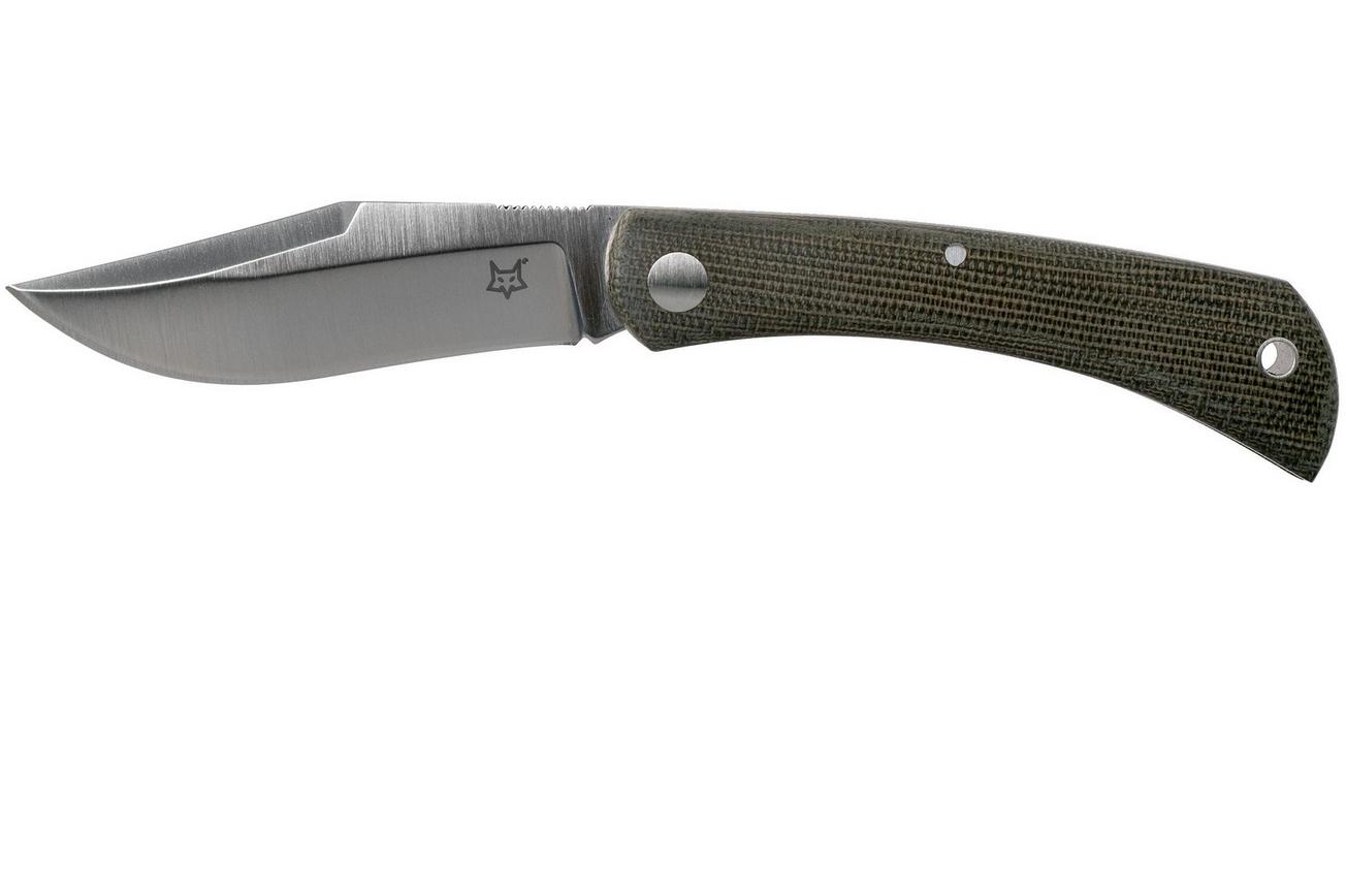 Fox Knives Libar FX-582 Green Canvas Micarta slipjoint zakmes