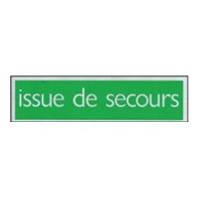 Pickup - Plaque de signalisation - 165 x 44 mm - issue de secours