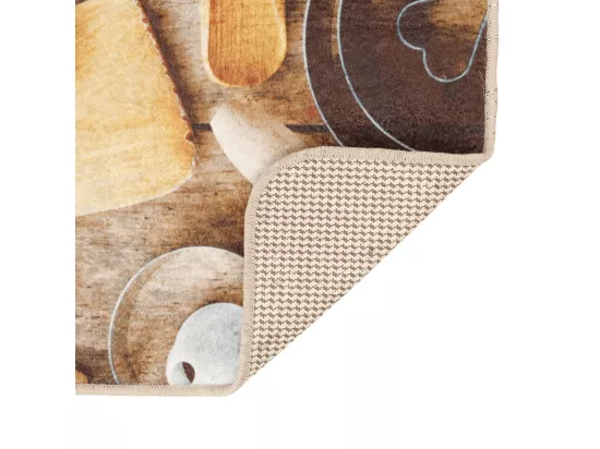 Tapis de cuisine multicolore 60x180 cm lavable antidérapant