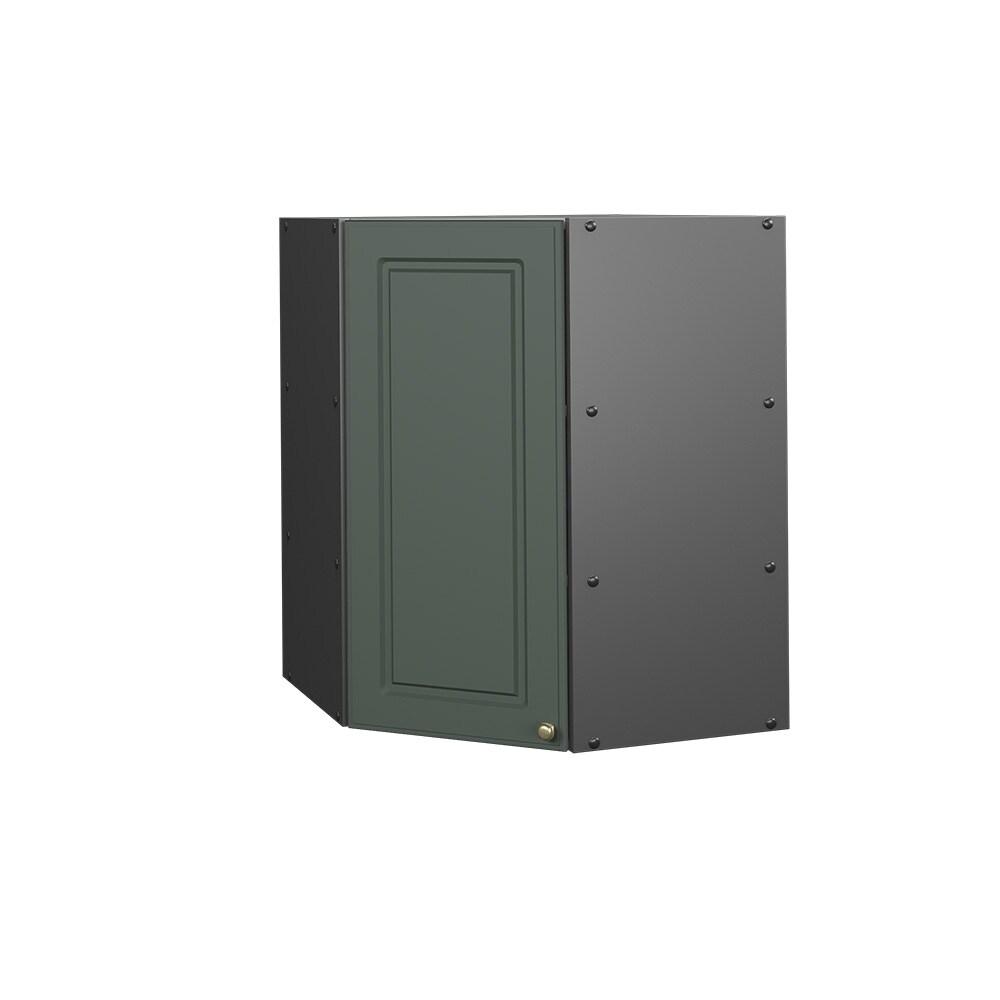 Vicco Eckhängeschrank Küchenschrank Küchenmöbel Fame-Line Anthrazit Grün-Gold Landhaus 57 cm Küche Einbauküche Eckküche Hängeschrank Drehtür Einlegeboden Küchenzeile