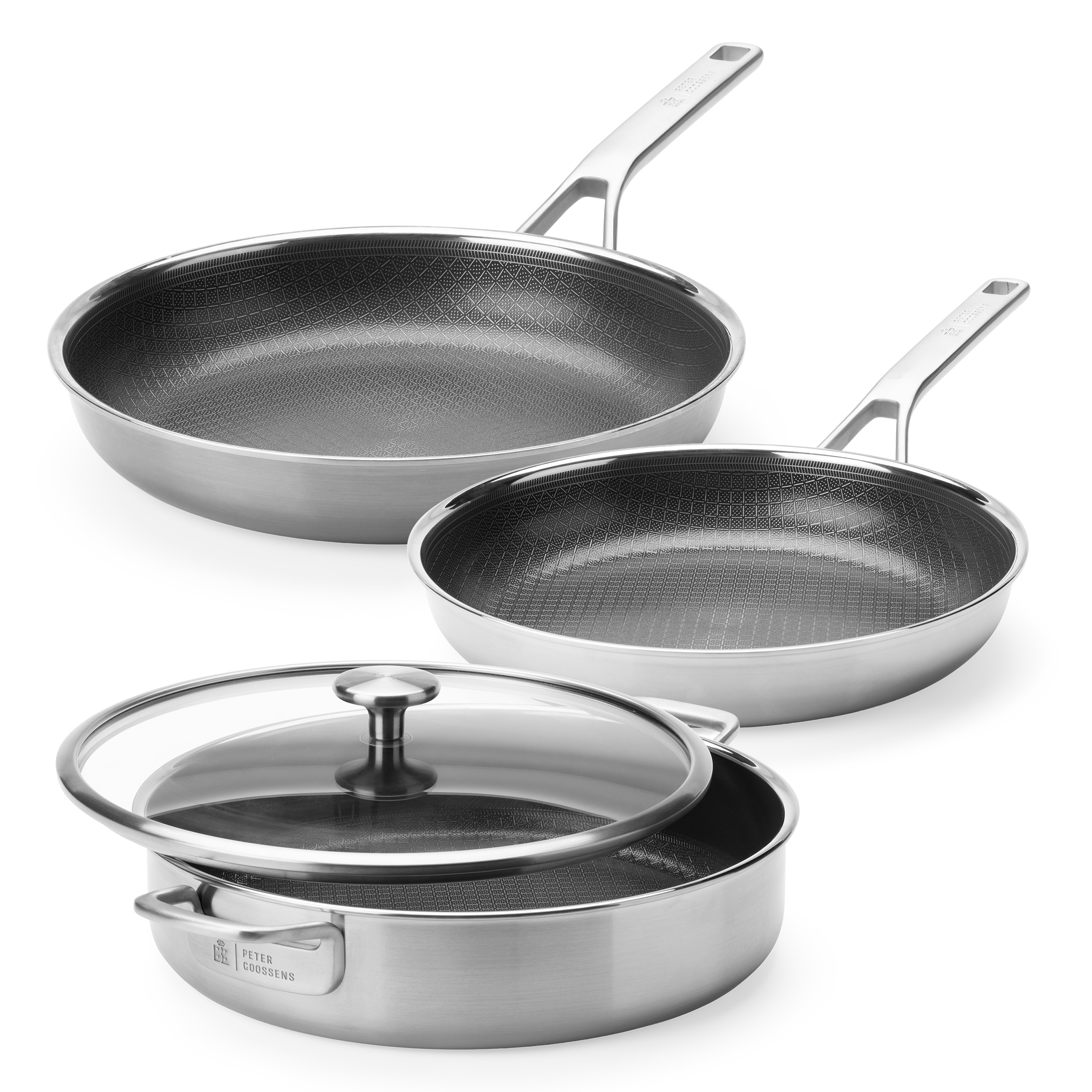 Durabond Hybride koekenpanset (24cm   28cm)   hapjespan met Gratis koo