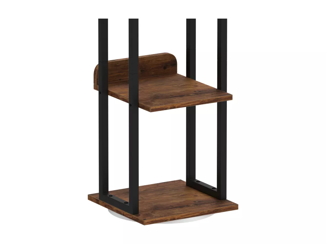 YITAHOME Étagère Pivotante à 5 Niveaux, Étagère d'Angle Pivotante à 360°pour le Salon, la Chambre à Coucher