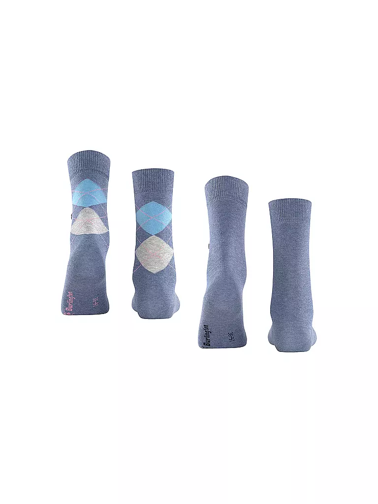 BURLINGTON Damen Socken EVERYDAY 2-er Pkg 36-41 light denim blau