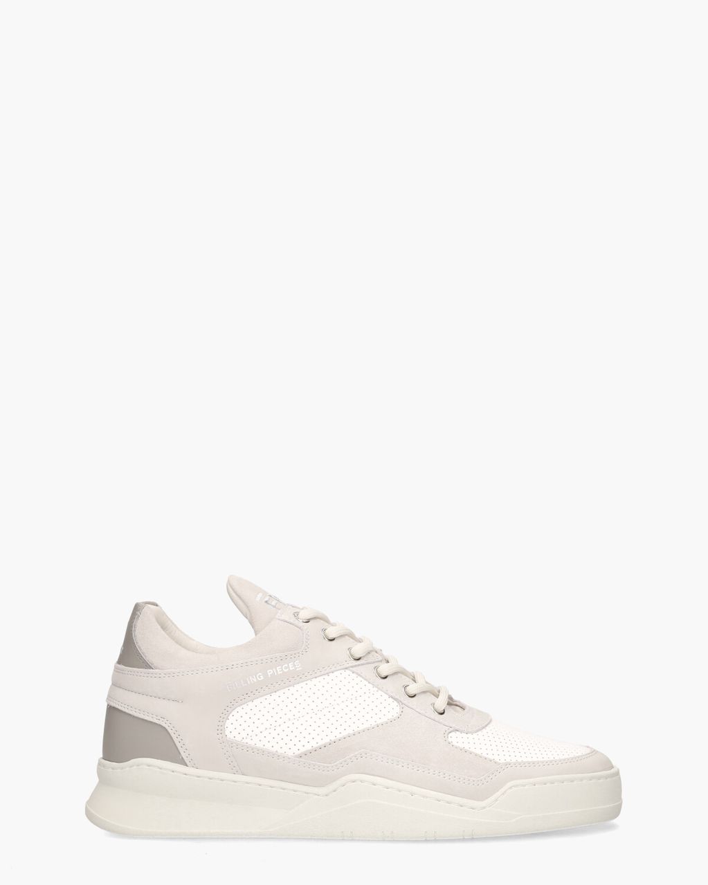 Filling Pieces Low Top Ghost Paneled Off-White/Grijs Herensneakers