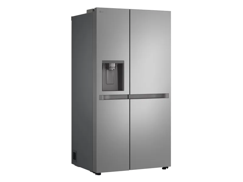 LG GSLC41PYPE - Køleskab/fryser - side-by-side med vanddispenser, isdispenser - bredde: 91.3 cm - dybde: 73.5 cm - højde: 179 cm - 641 liter - Klasse E - prime-sølv