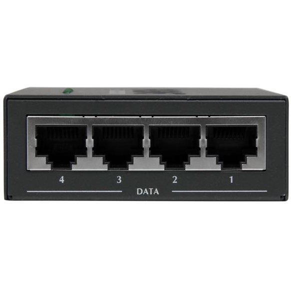 StarTech.com Injecteur PoE+ à 4 ports Gigabit - Midspan Power over Ethernet - 802.3at/af