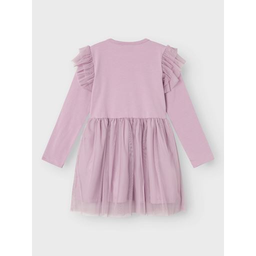 Name It Nemi Gabby Tulle Kjole, Lavender Mist, 122 cm