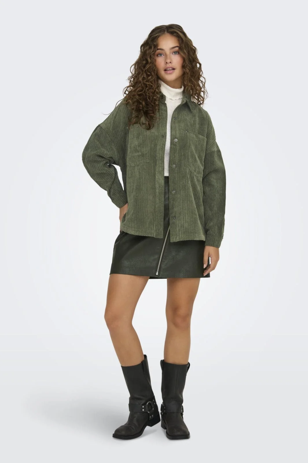 Only Onljanine-Rai Ls Ovs Cord Shacket 4452955 kalamata