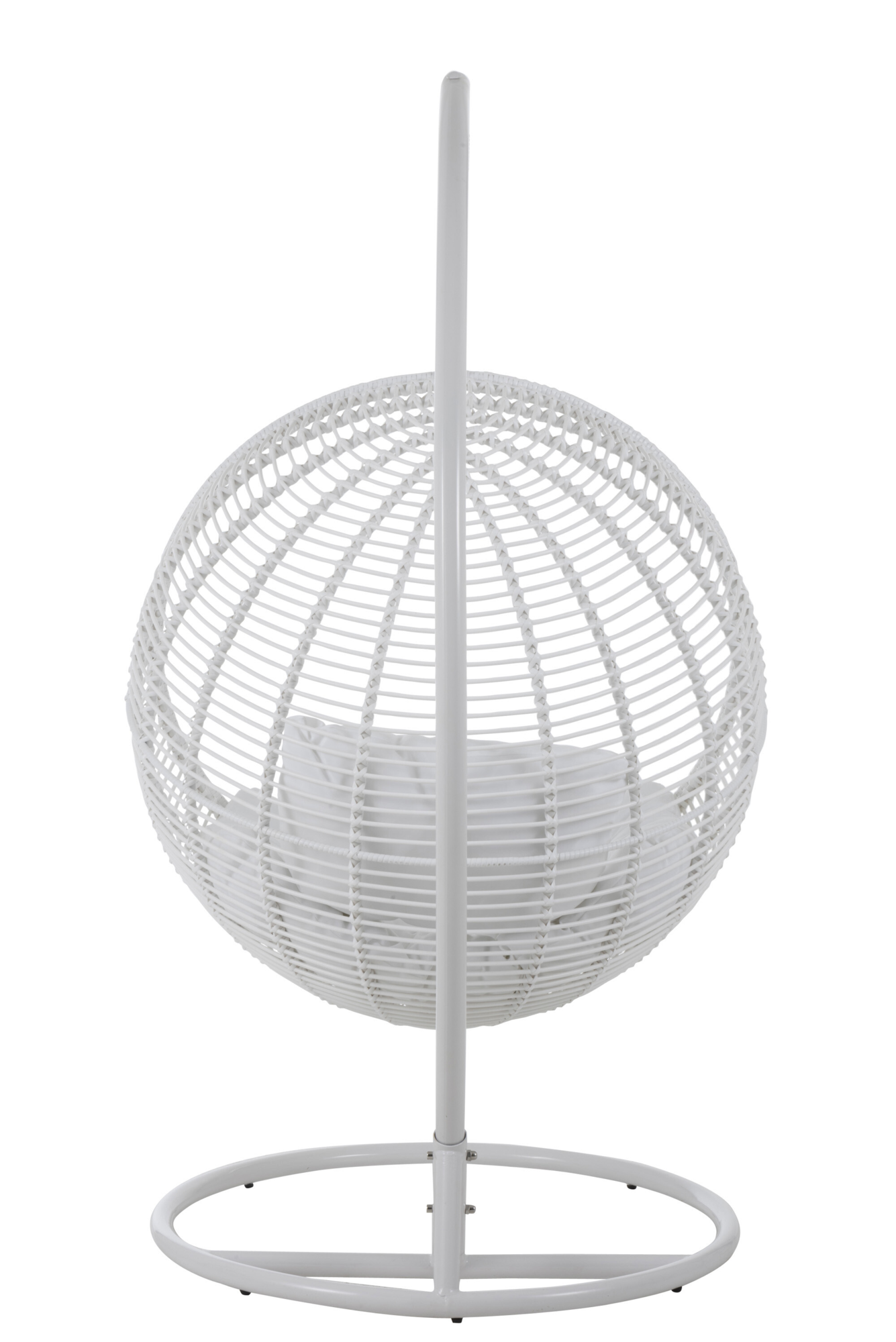 Hangstoel Rond staal Wit