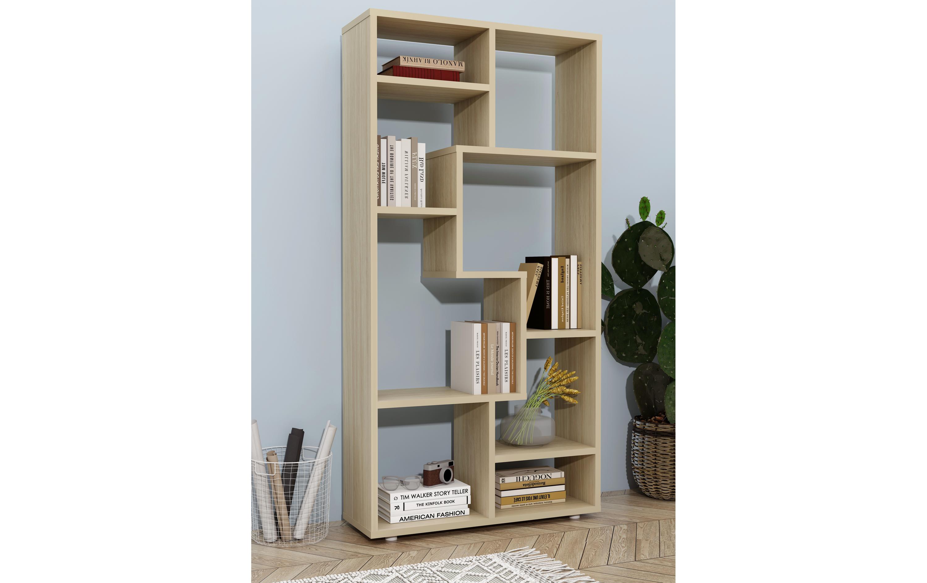 Regal Lanisa M 58 x 116 cm, Honig-EicheStylisches Standregal