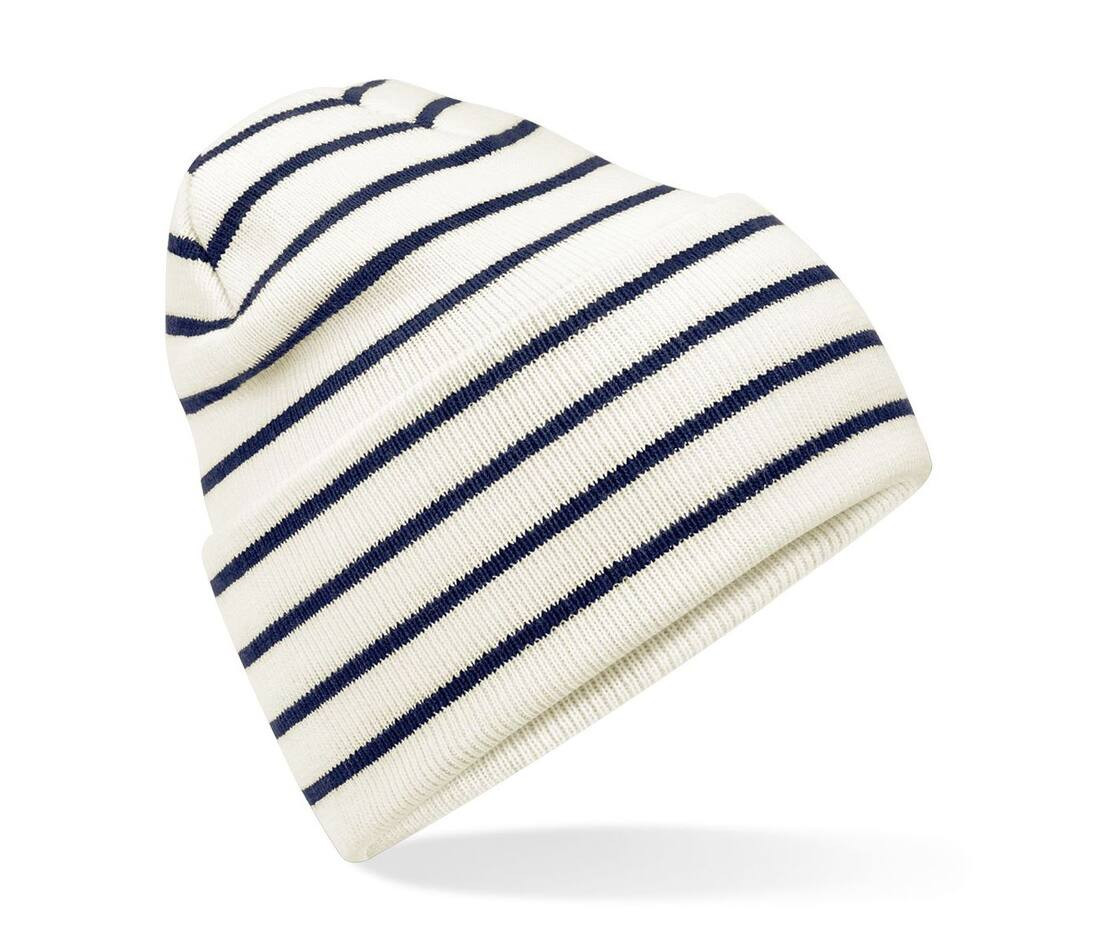 BEECHFIELD BF39R - Bonnet rayé avec rabat
