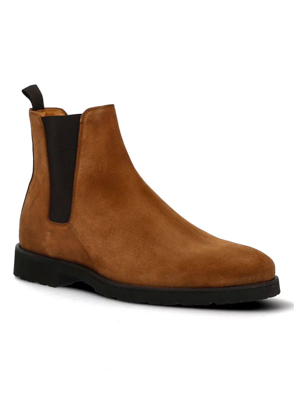 CHELSEA BOOTS PATRIZIO VELOURS COGNAC
