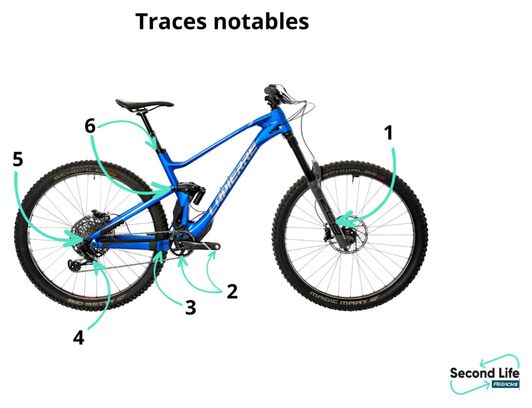 Produit Reconditionné - VTT Tout-Suspendu Lapierre Spicy CF Team Sram X01 Eagle 12V 29' Bleu 2023