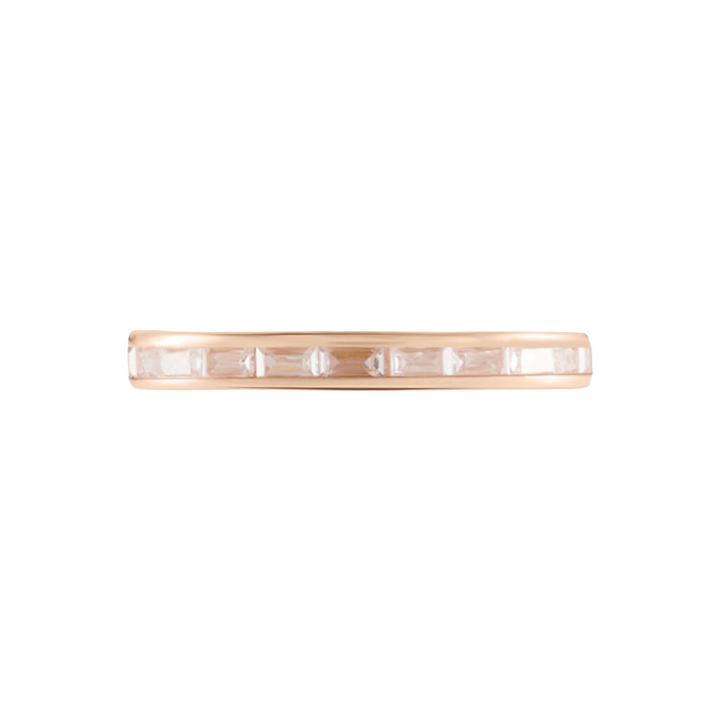 Bague Val Argent Rose Val Oxyde De Zirconium