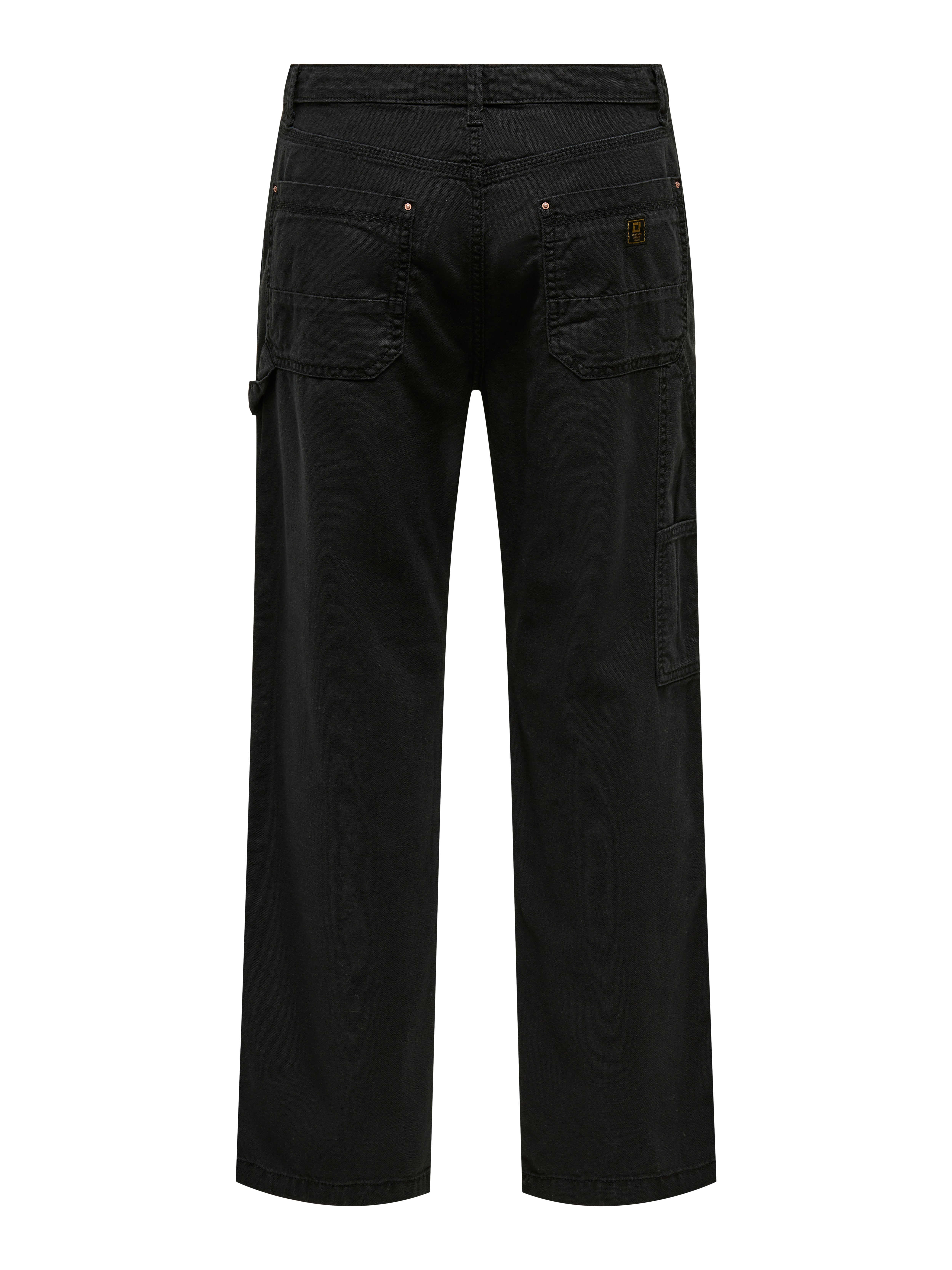 ONSFADE Locker geschnitten Hose mit weitem Beinschnitt Black