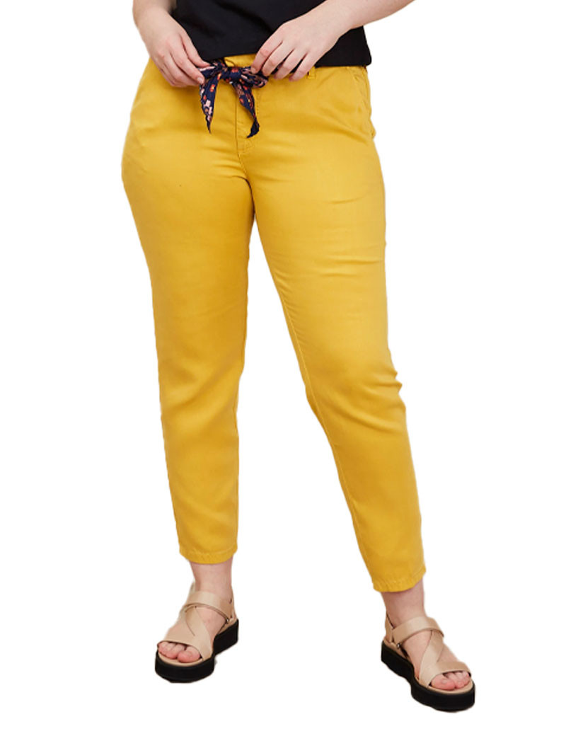 LAB DIP PANTALON THEA TENCEL GOLDEN YELLOW