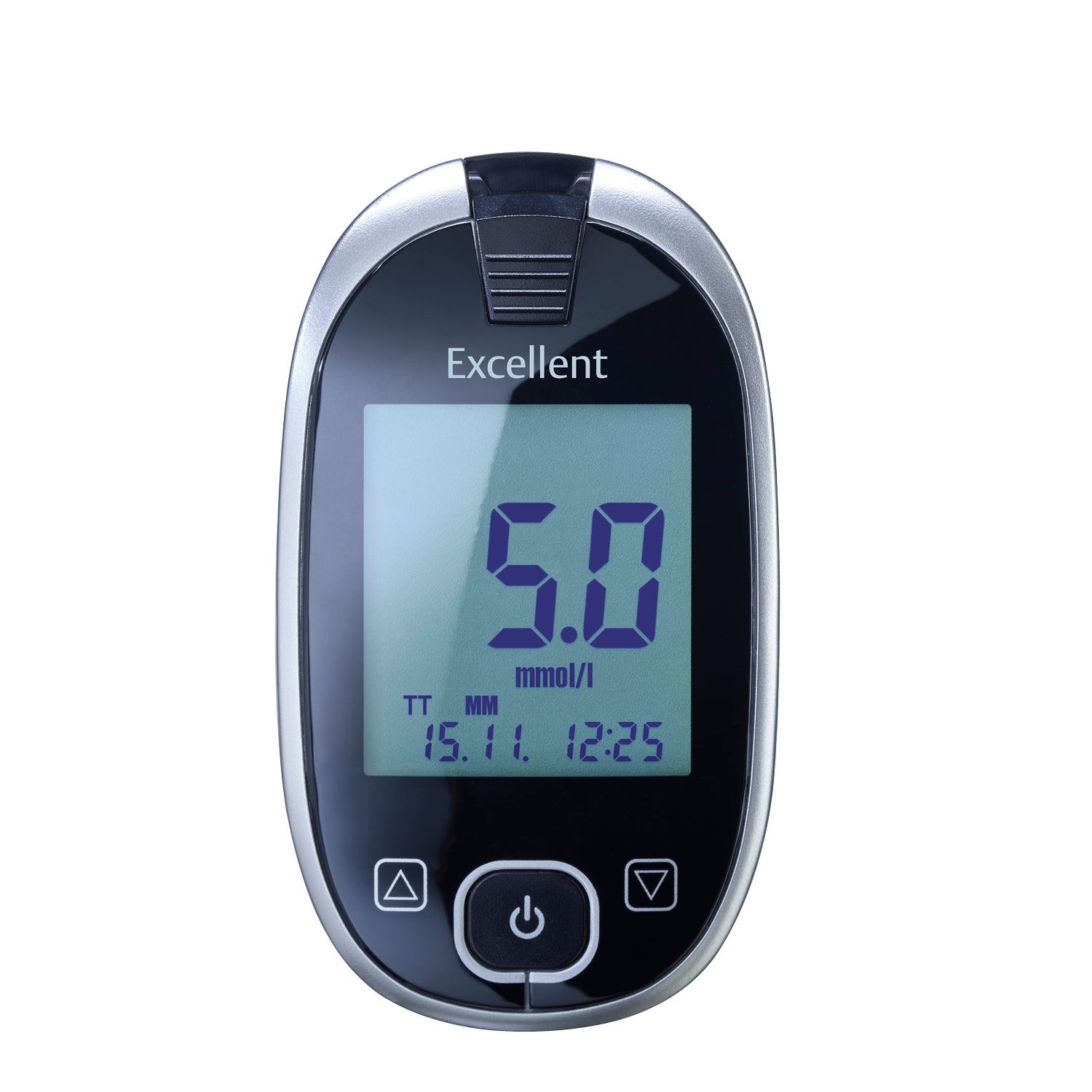GlucoCheck Excellent Messgeräte-Set (mmol/L) zur Blutzuckerkontrolle