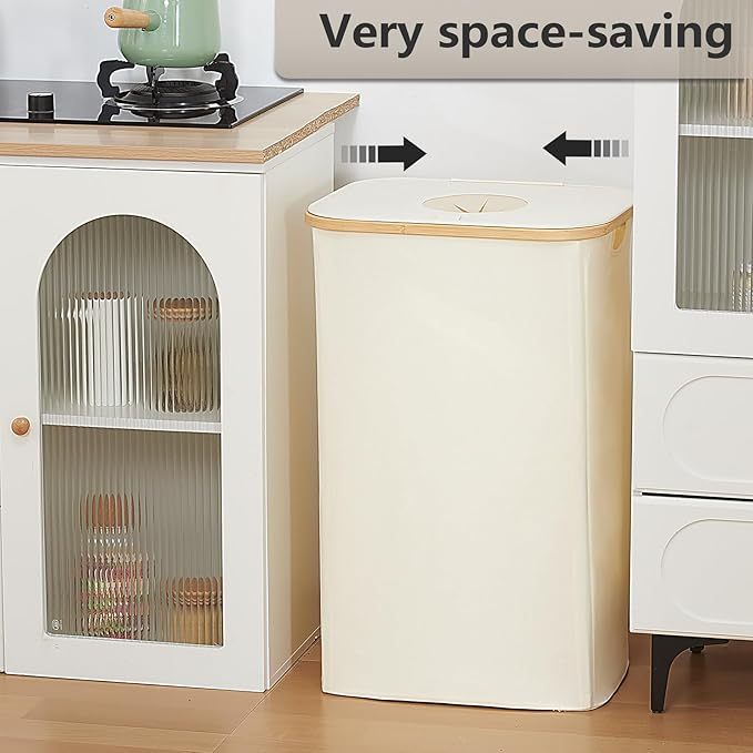 (720x445mm) Oxford Pfandflaschen Organizer Recycling Behälter PET Flaschen Sammler mit Herausnehmbarem Beutel - Weiss
