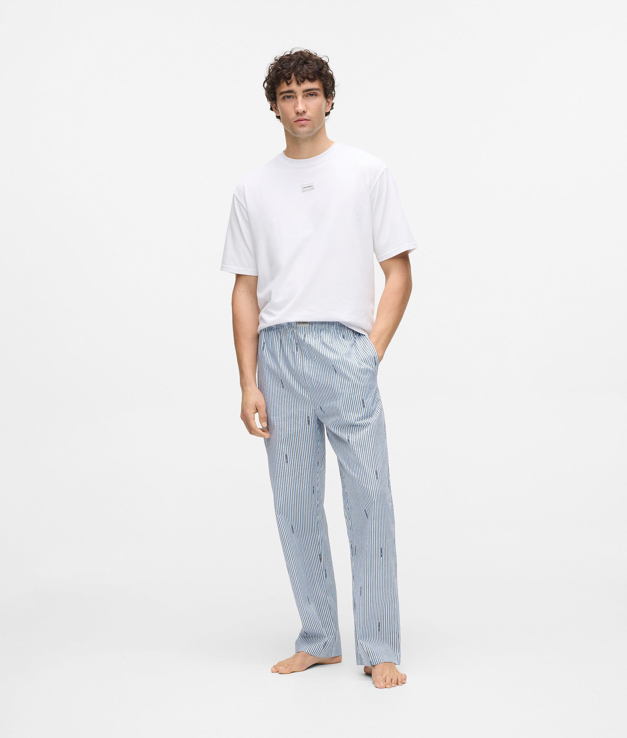 Gestreepte pyjamaset
