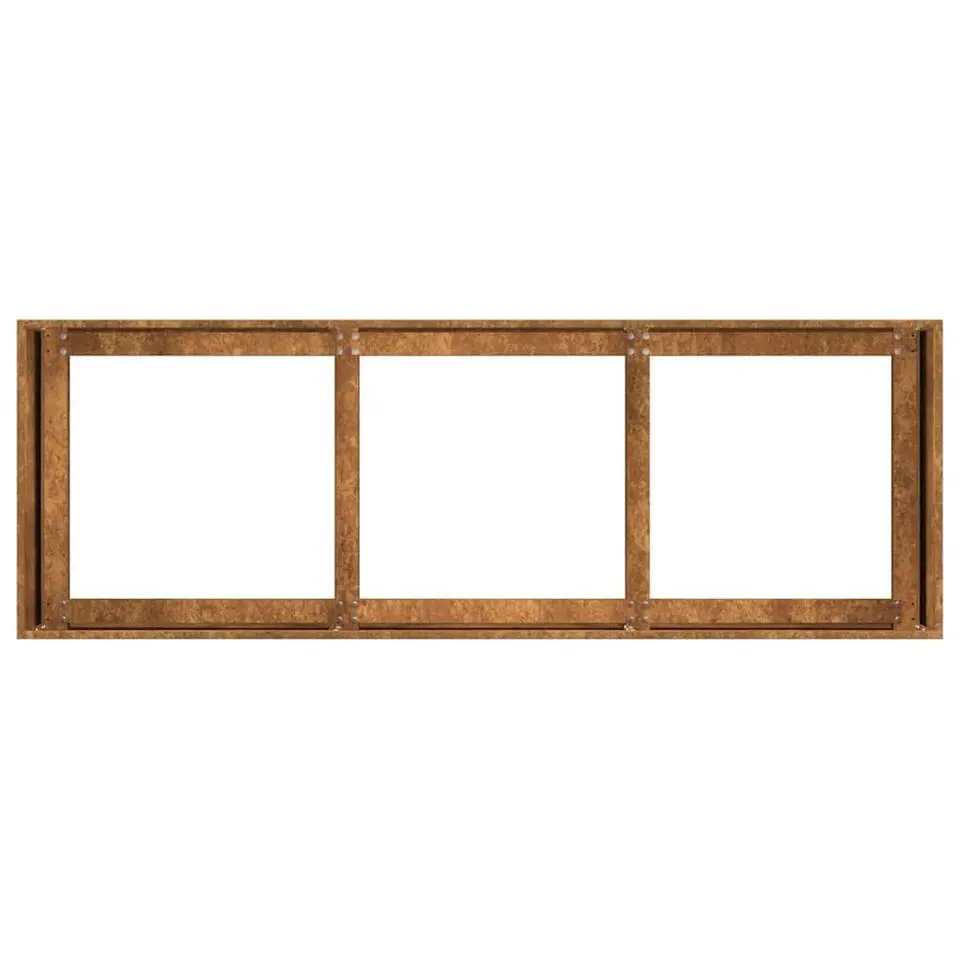 vidaXL - Plantenbak - Bruin - Weervast staal - 120 x 40 x 40 cm