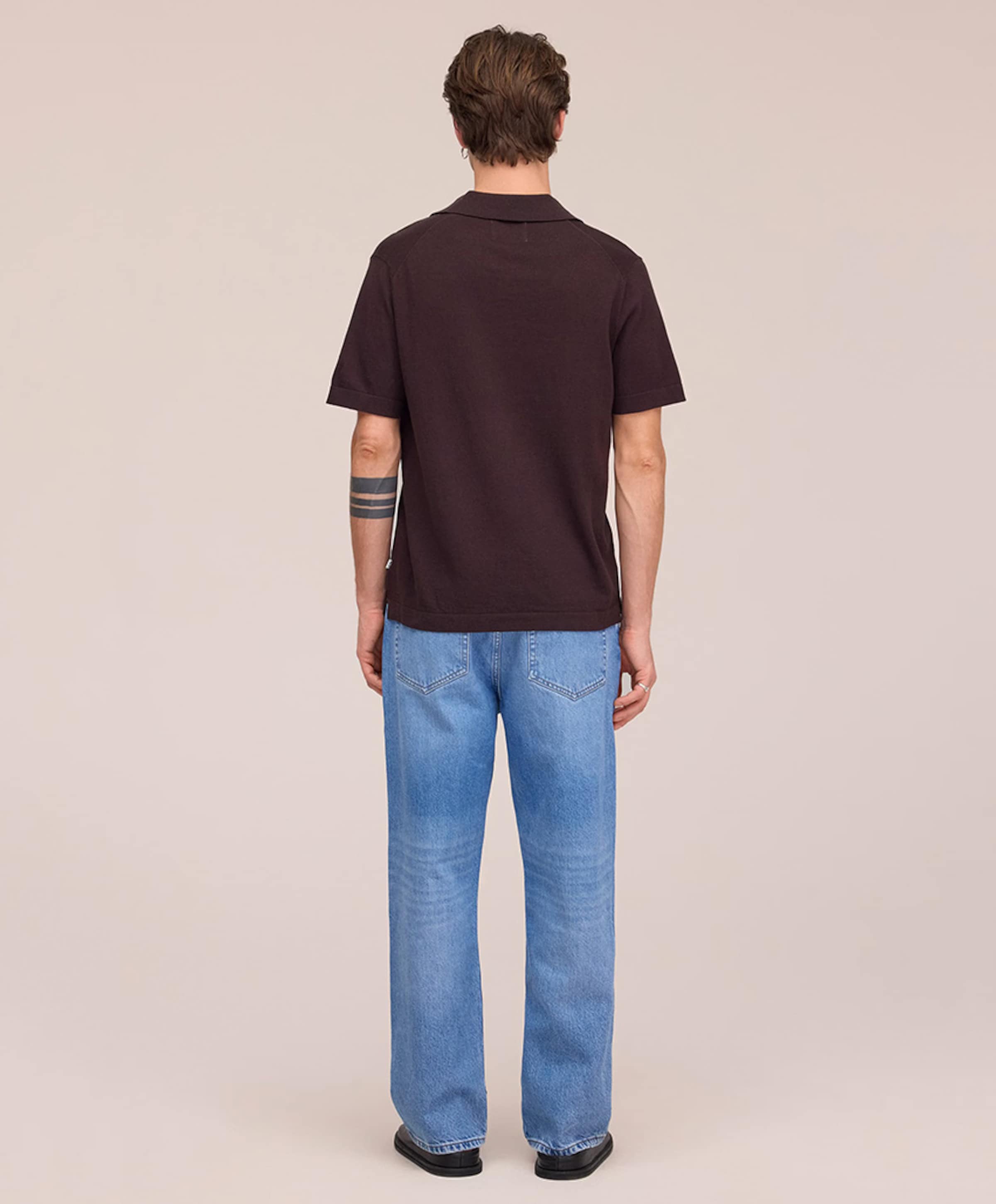 NN.07 Heren polo bruin