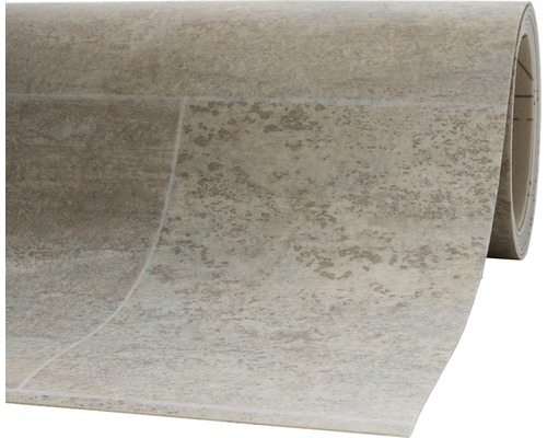 PVC-vloer van Mima, tegellook, beigegrijs, 300 cm breed (per meter verkocht)