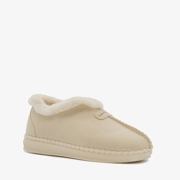 Hush Puppies gevoerde dames pantoffels beige
