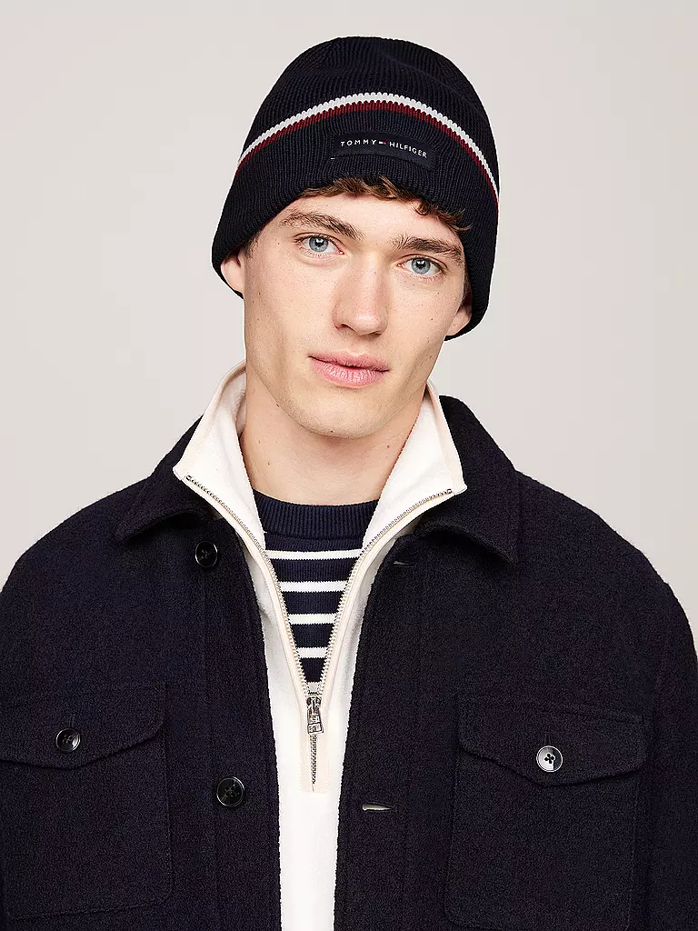 TOMMY HILFIGER Mütze - Haube blau