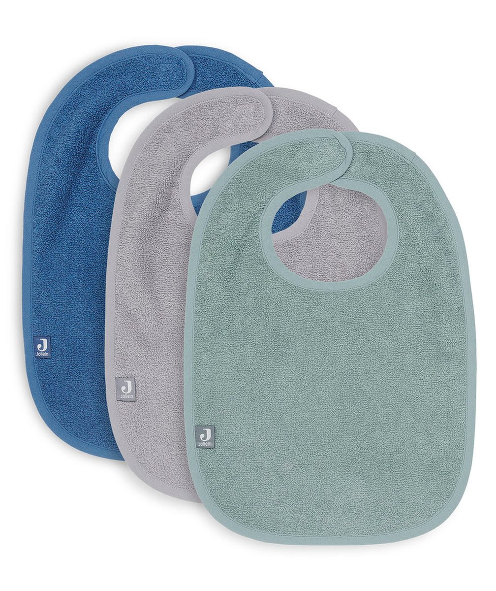 JOLLEINLOT DE 3 BAVOIRS ÉPONGE BLEU