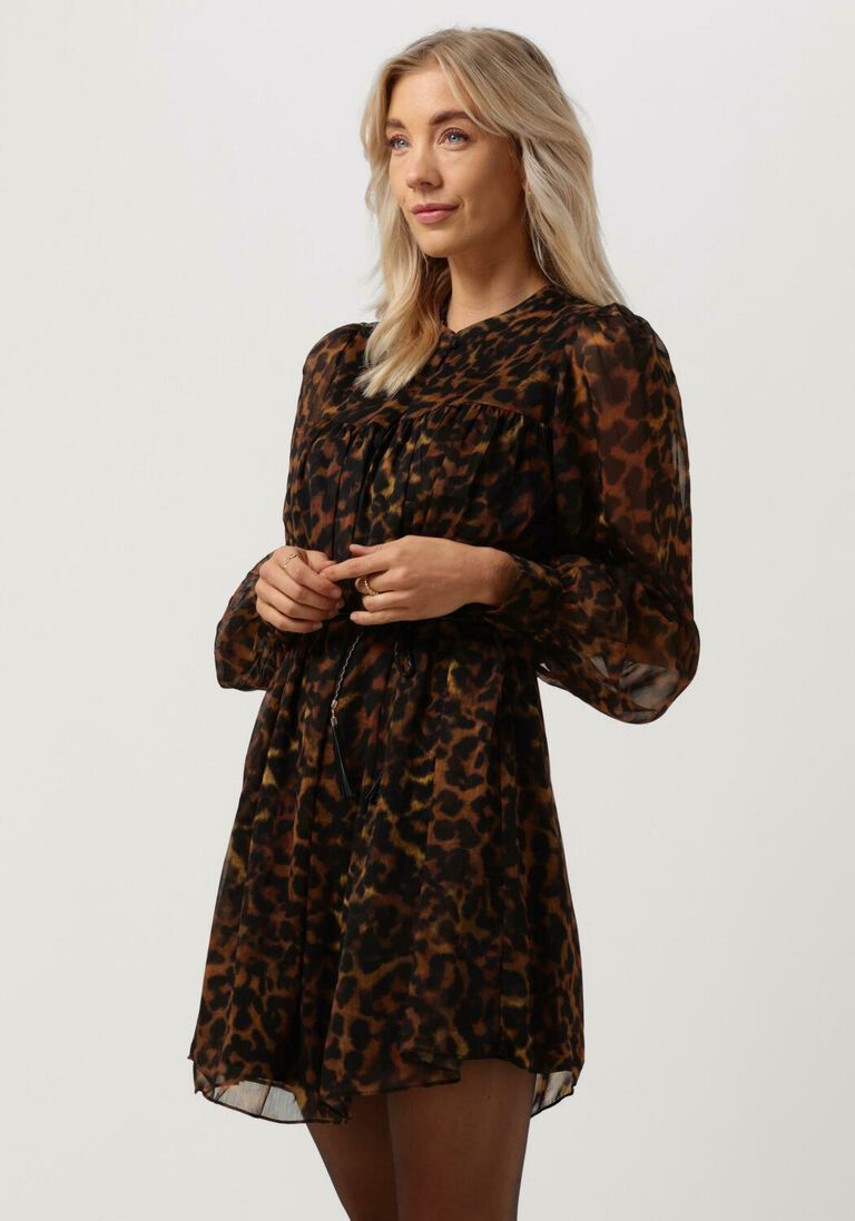 GUESS bruine guess mini jurk morgane dress