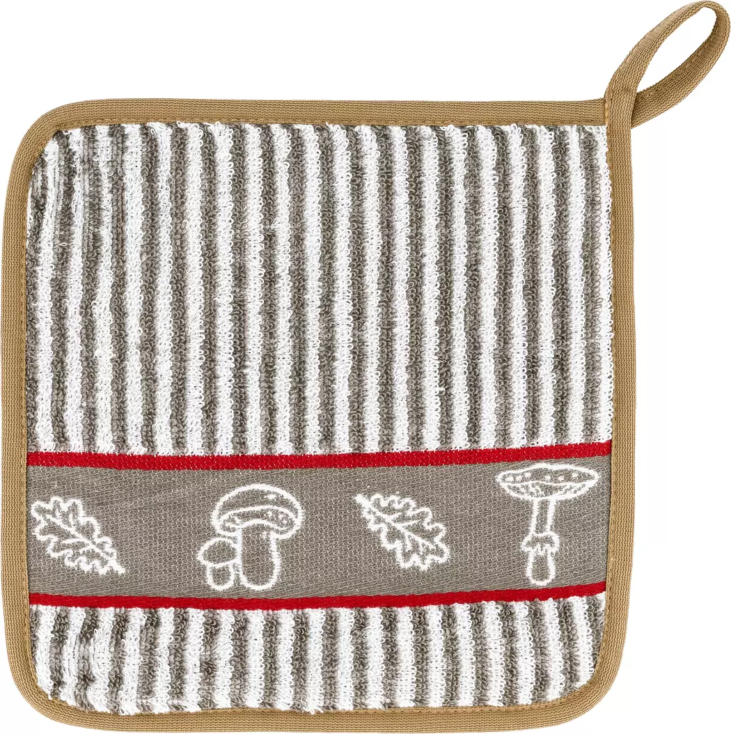 Topflappen Waldpilze 22 x 22 cm