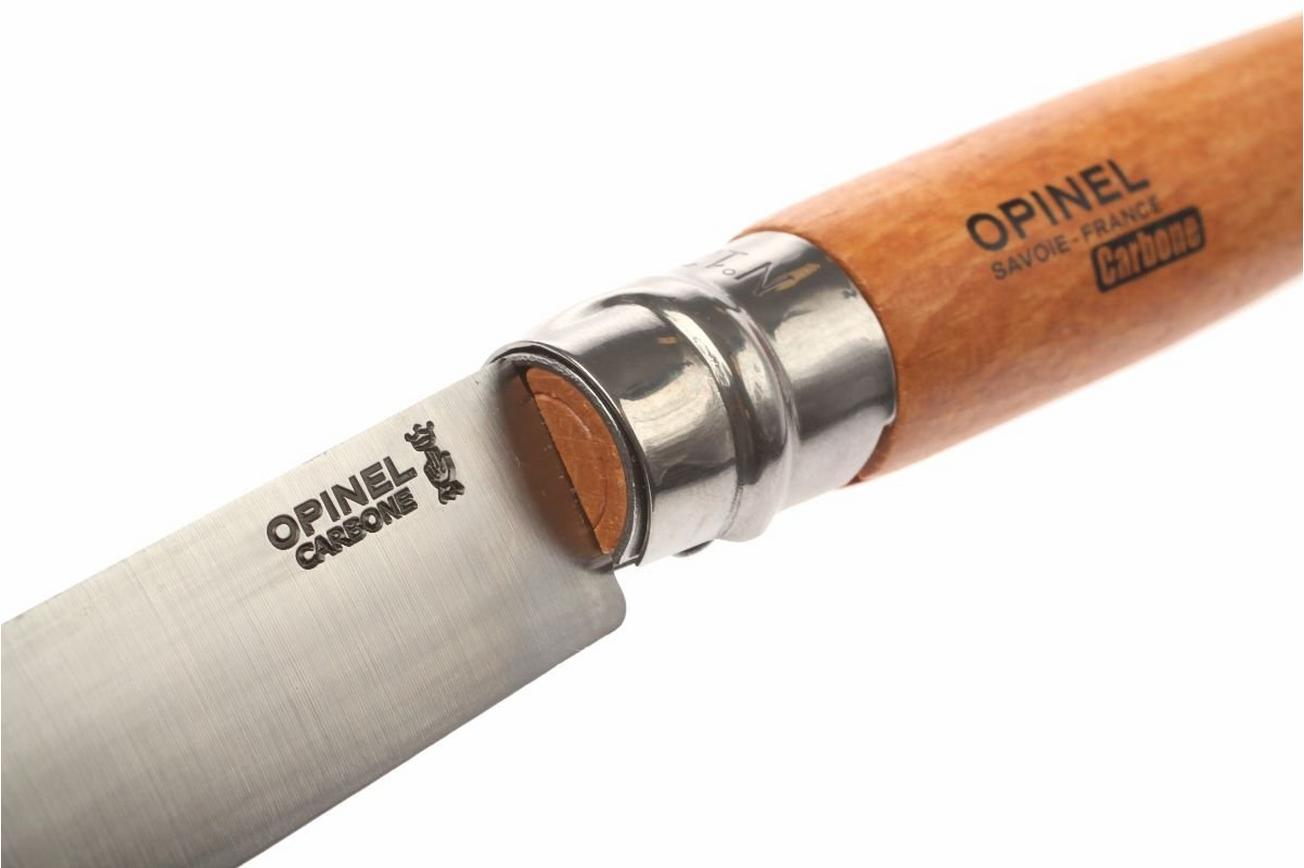 Opinel No. 12 zakmes Carbone, koolstofstaal