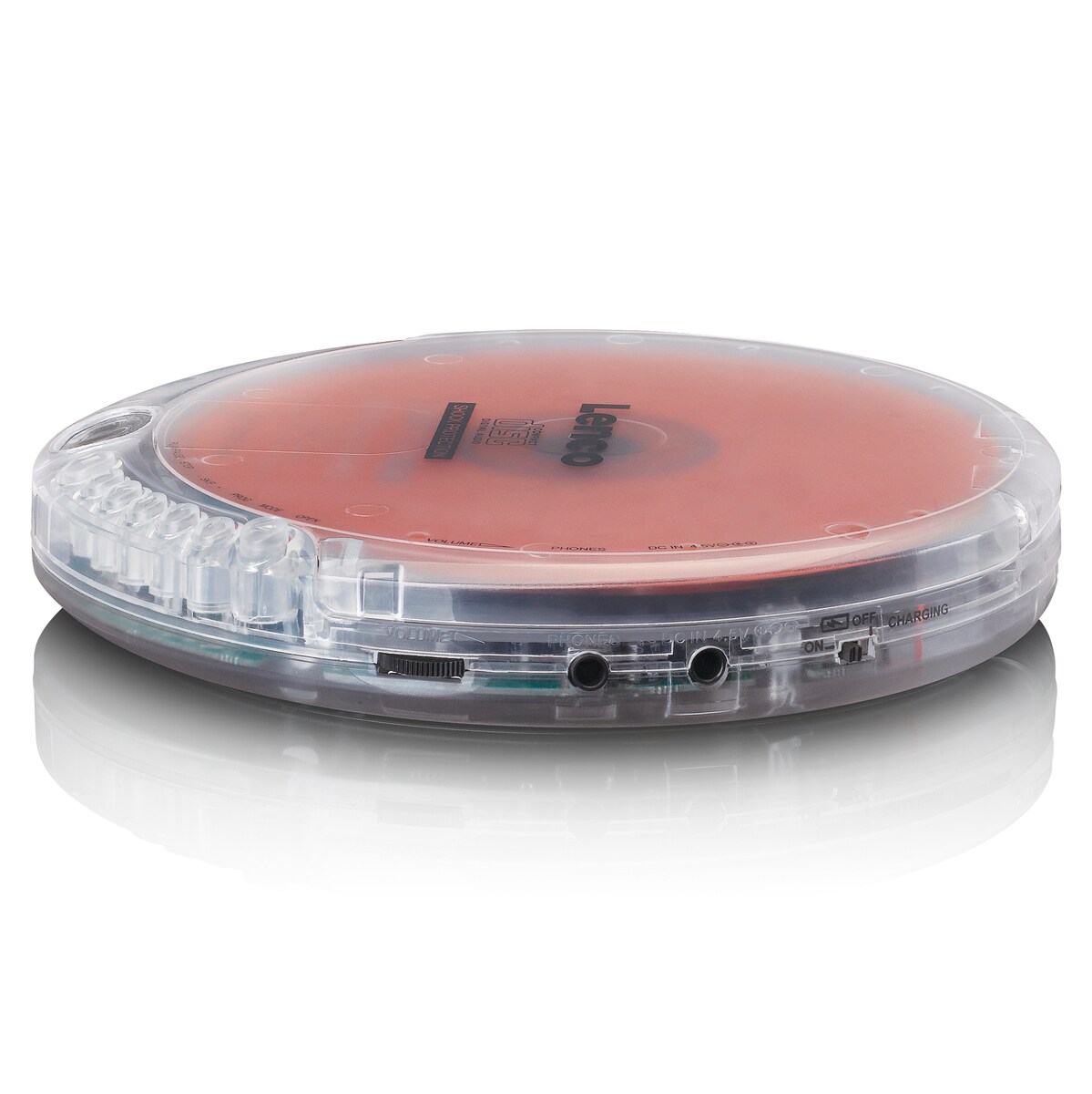 LENCO CD-202TR tragbarer CD-Player m. Hörbuch-/Aufladefunktion