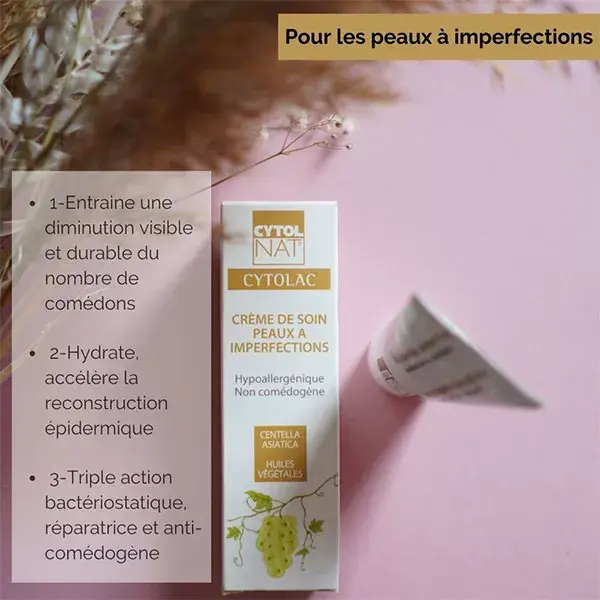 Cytolnat - Creme para a pele Cytolac com tendência a acne