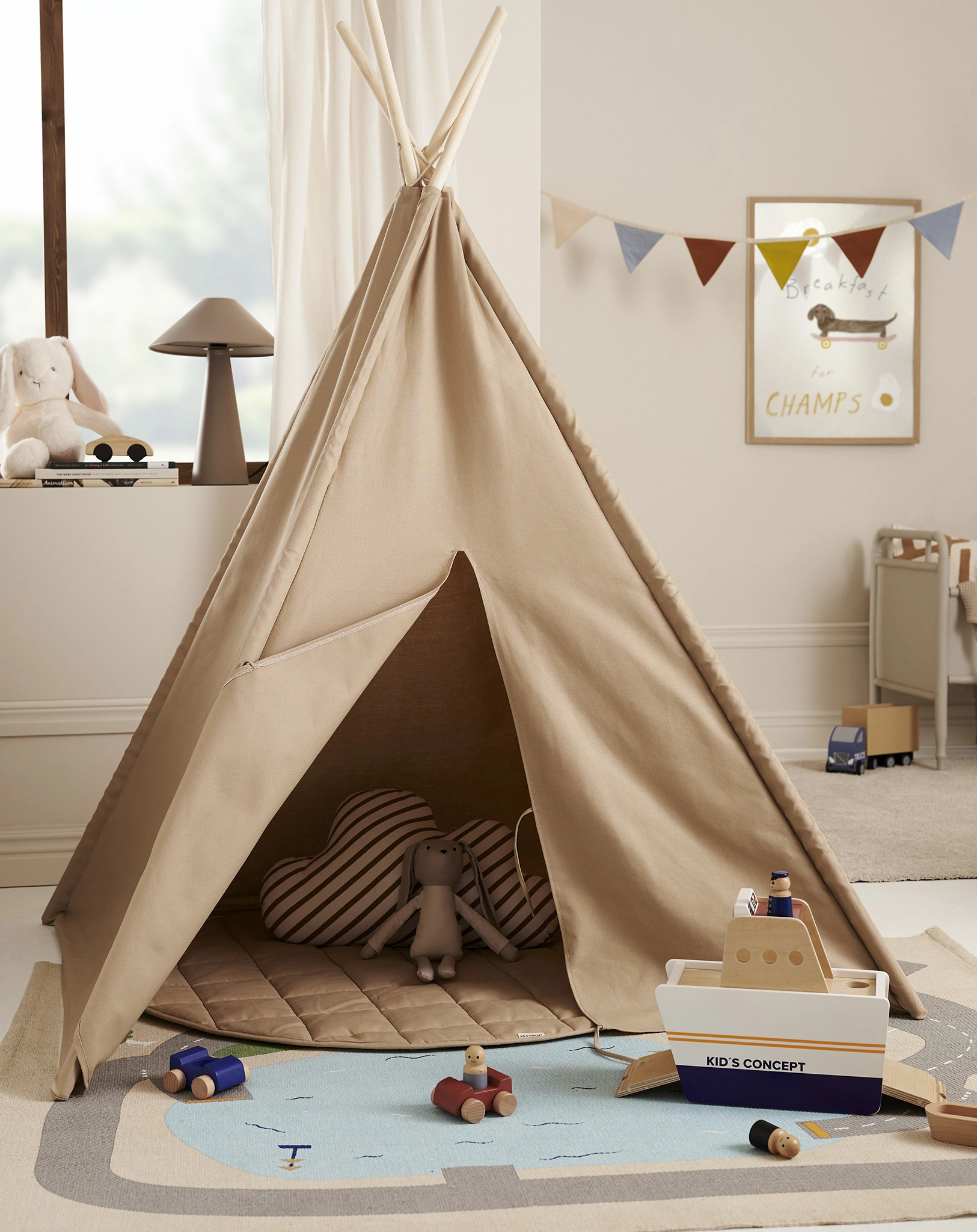 Spielzelt TIPI (110x110x160) in beige