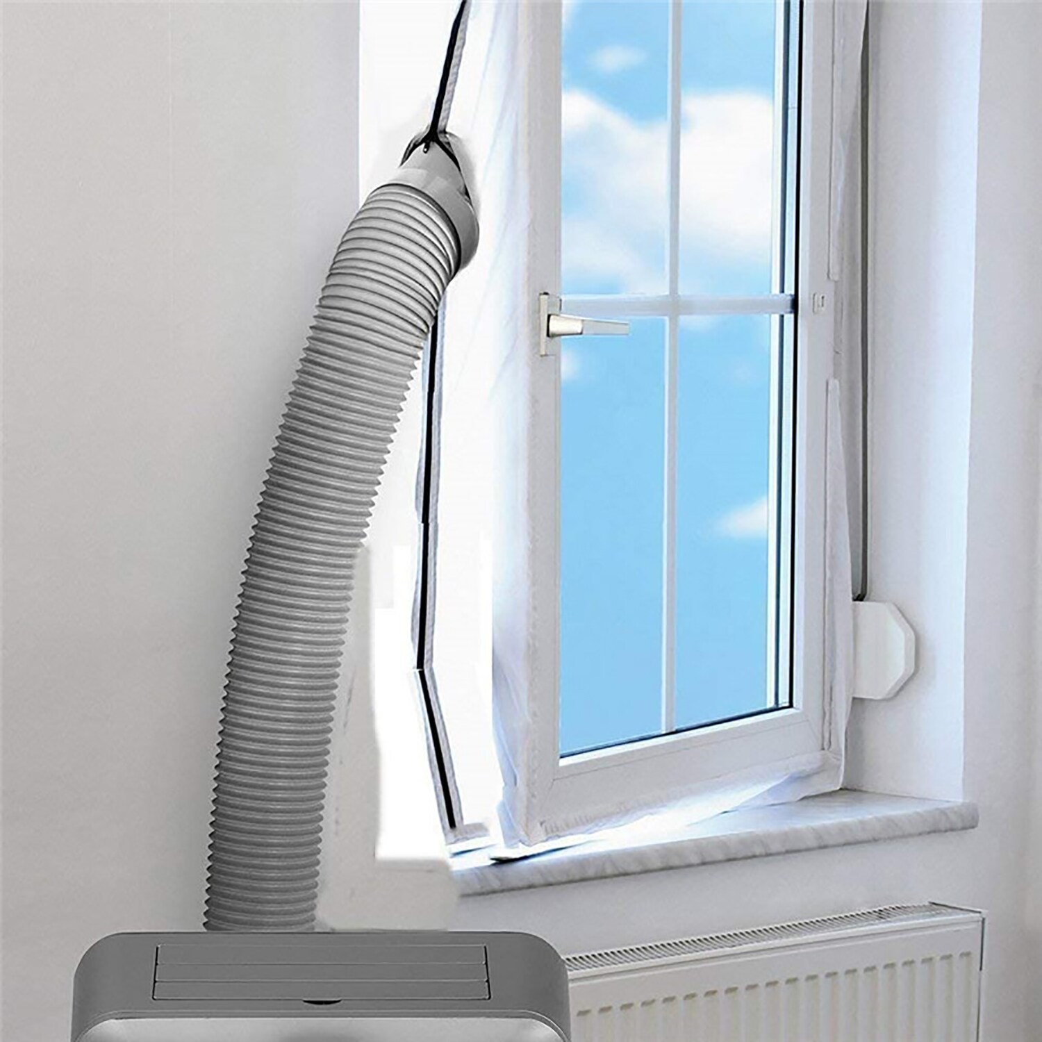 TPFLiving Fenster-Set Erweiterung Fenster Abdichtung Klimagerät / Trockner - 4m