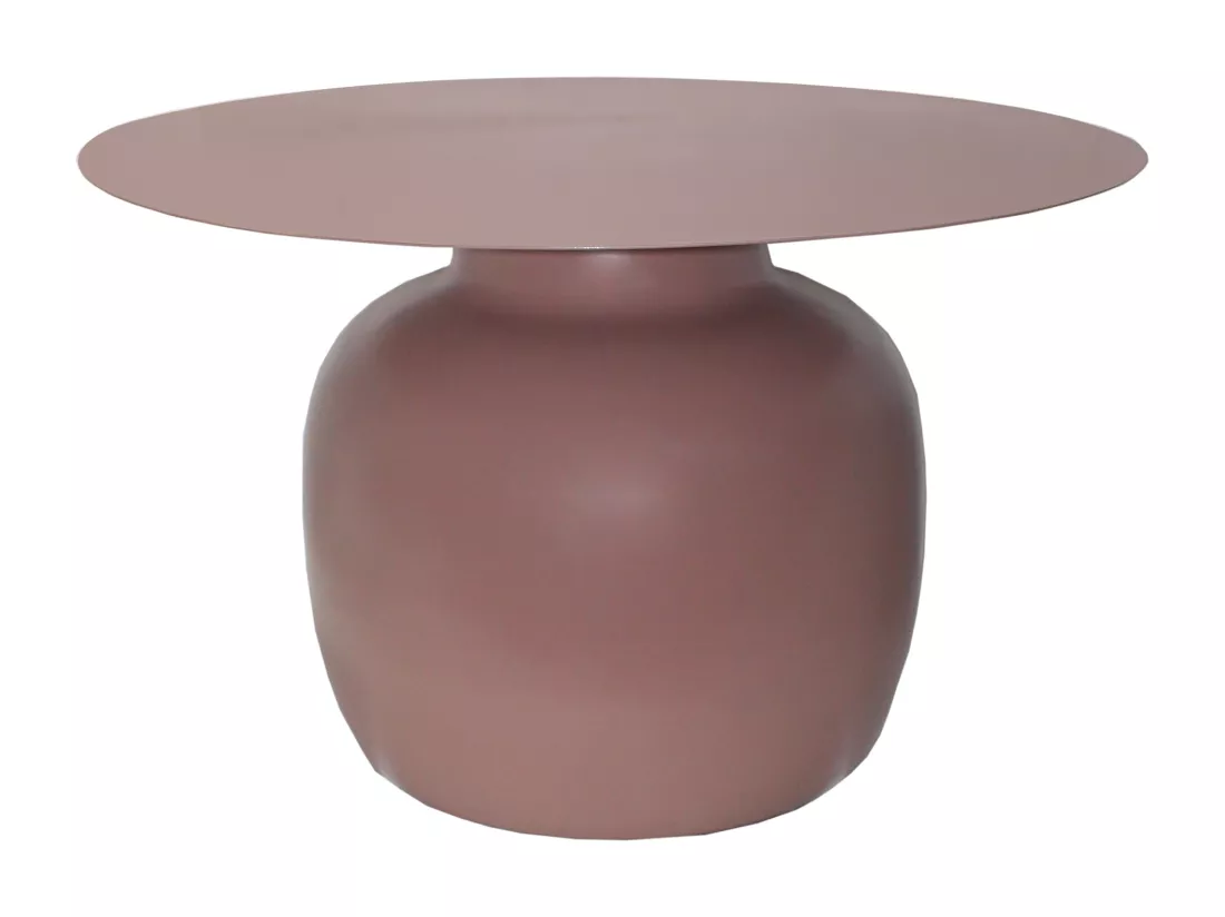 Table basse en métal - Taupe - NALITA