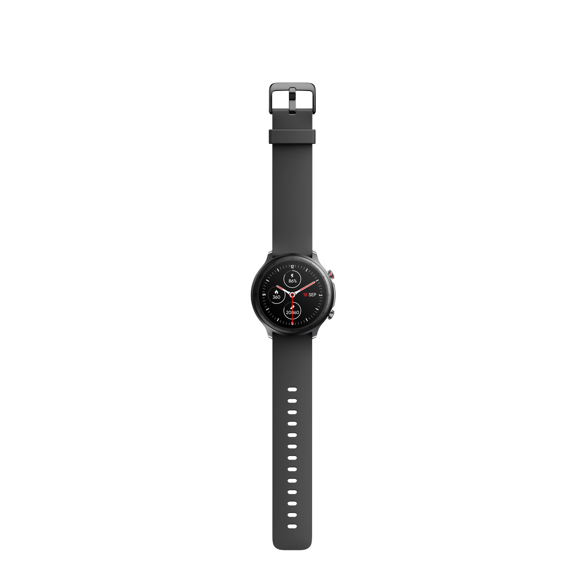 Montre SMARTY 2.0 arena mixte connecté céramique noire bracelet silicone noir