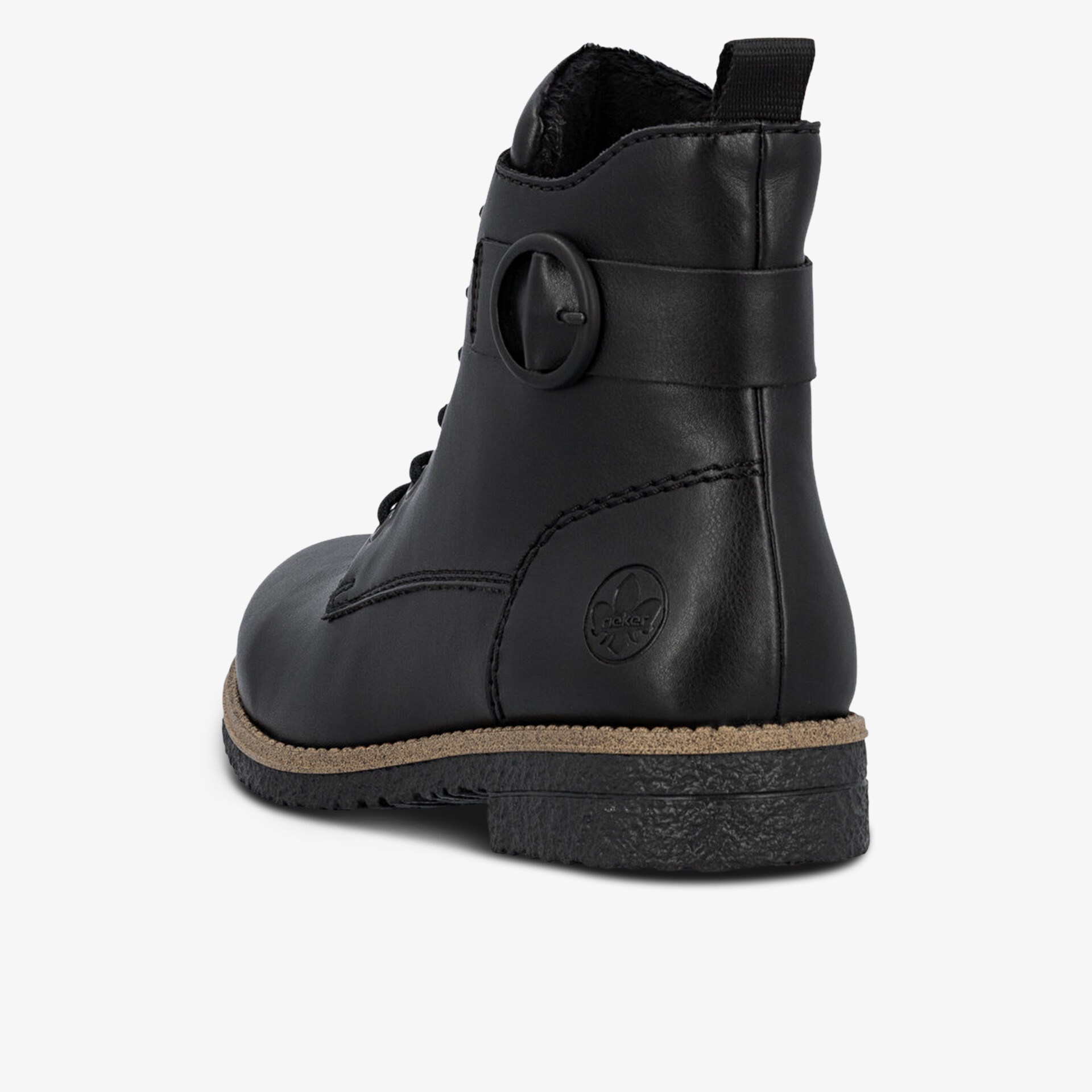rieker Damen Schnürstiefeletten schwarz