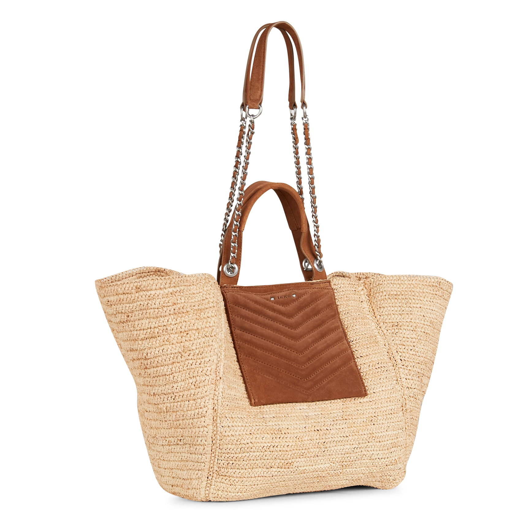 Sac cabas en raphia | Blanc