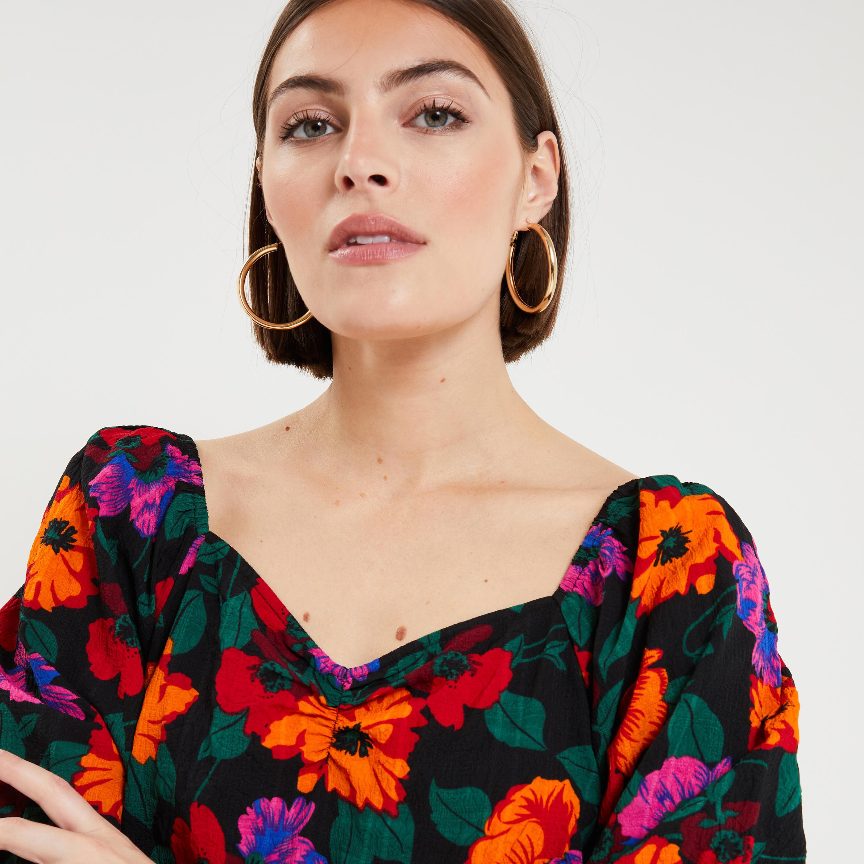 Blouse fleurie femme - IMPRIME