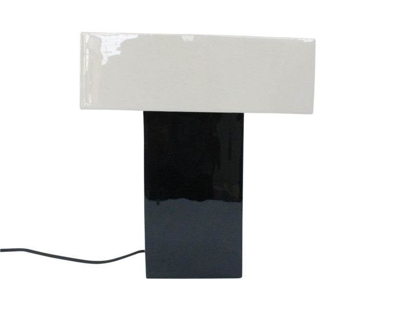 Table Lamp Grato Recto LM2307BK Black w. warm grey