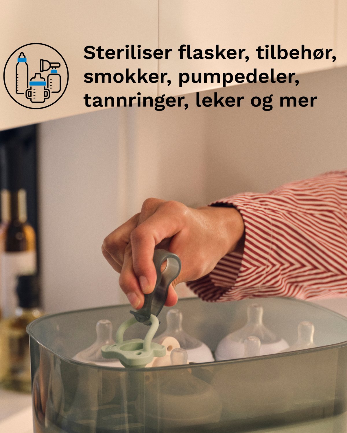 Baby Brezza Sterilizer Dryer Advanced | Sterilisator med Tørk – Stor