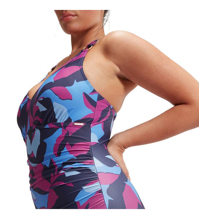Speedo Women Eco Print V Neck Badpak