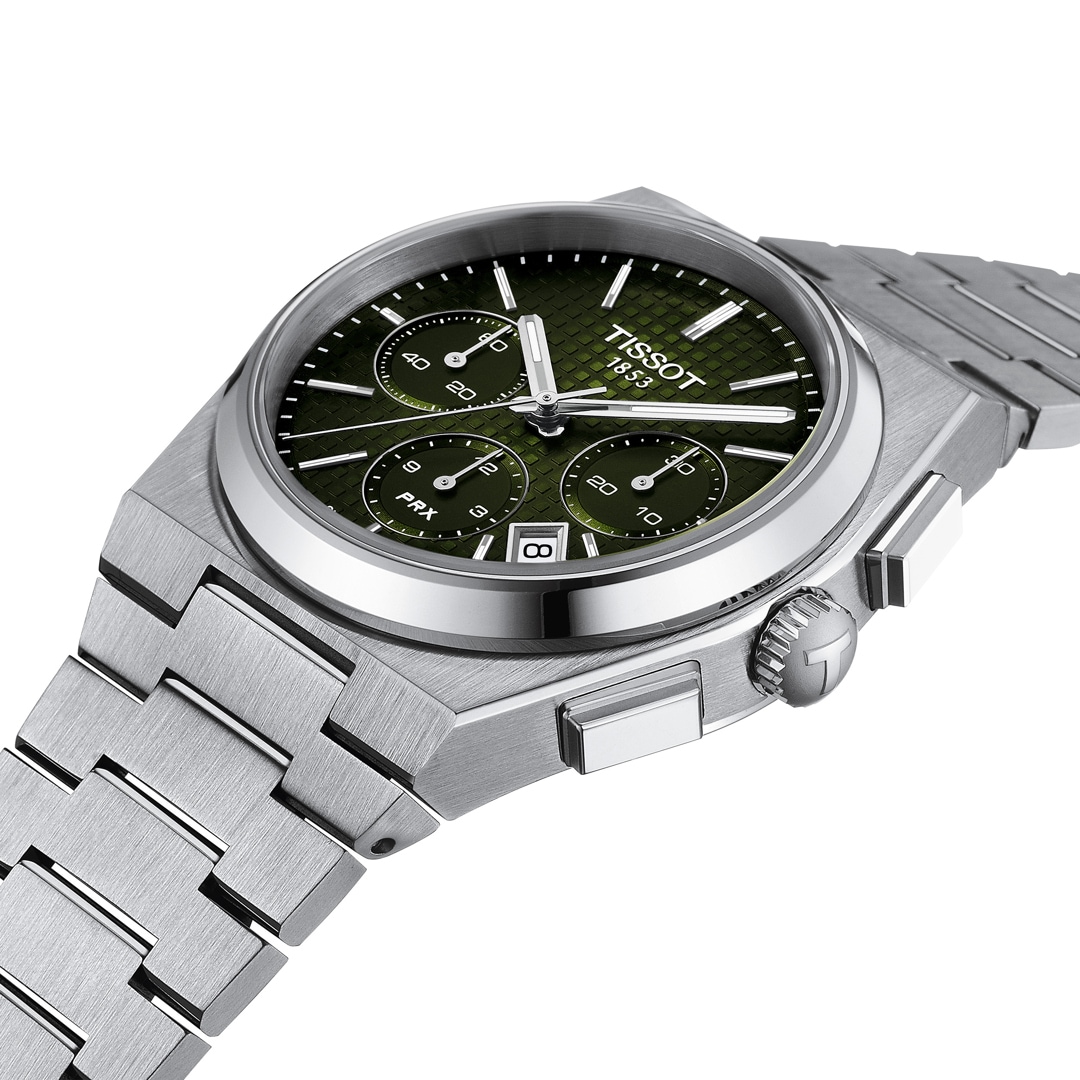 Tissot PRX Automatik Chronograph Dunkelgrün