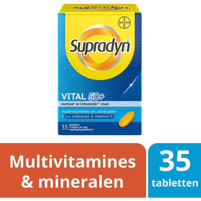 Supradyn Vital 50+ multivitamines voor vijftigplussers 35 tabletten