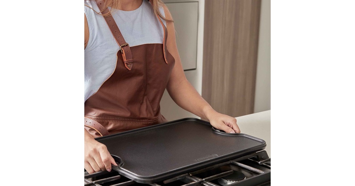 VictoriaOmkeerbare Bakplaat 50 x 35 cm, Seasoned grillplaat  (Zwart, Color packaging)