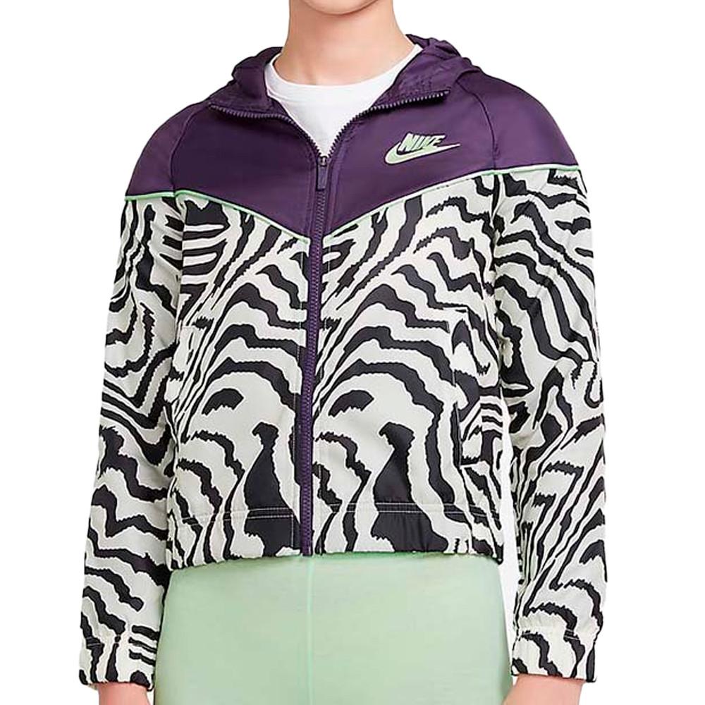 Nike Coupe-Vent Beige/Violet Fille Nike Windrunner