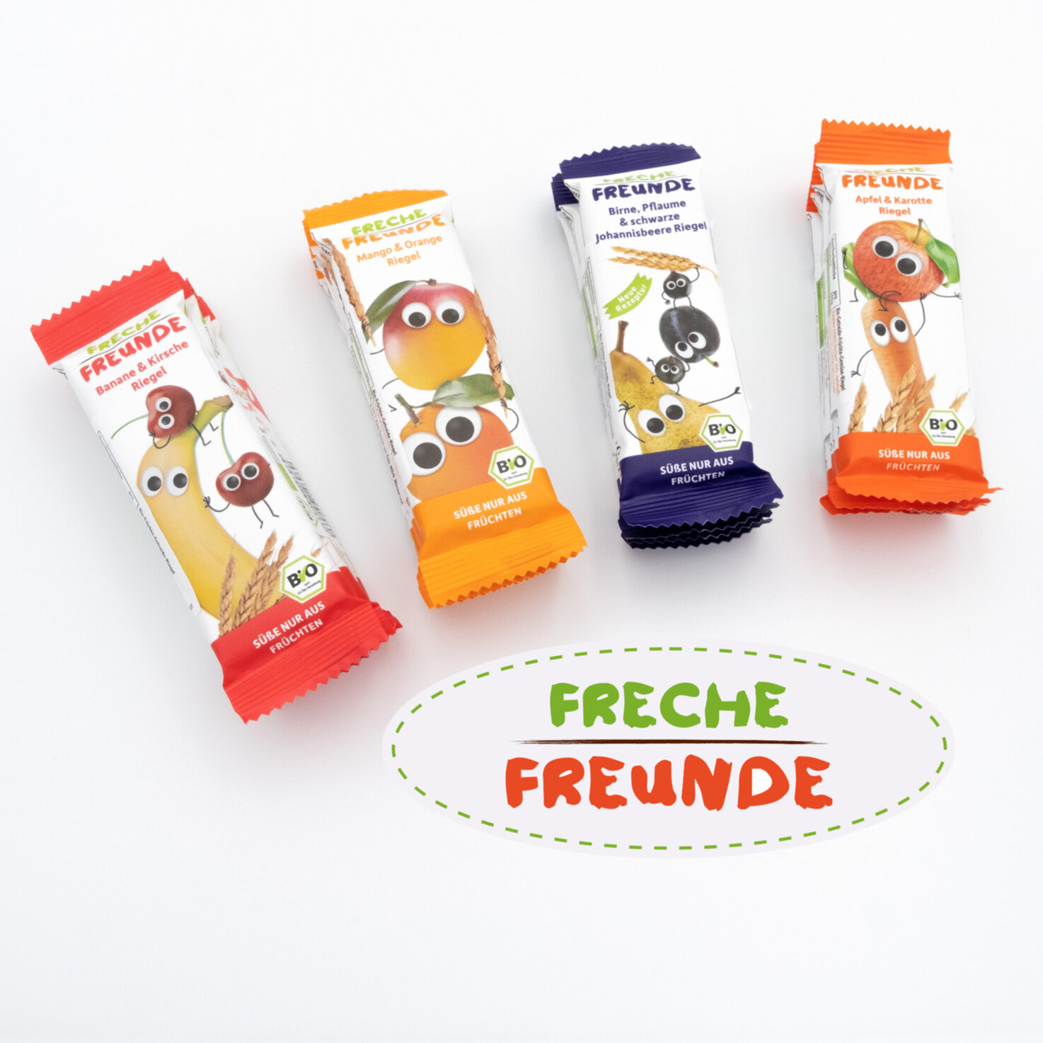 Freche Freunde Bio Riegel Apfel & Karotte 12+ Monate 4x23g