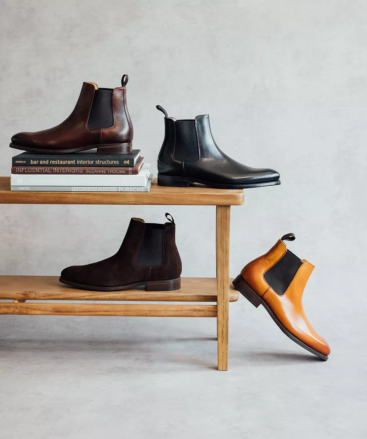 Bottines CHELSEA Marron Patiné